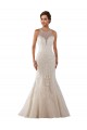 Lace Sweetheart Sleeveless Chapel Train Bridal Gown Essex
