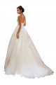 Tulle & Lace Ball Gown Sleeveless Ivory & Champagne Chapel Train Wedding Dress Essex