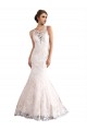 Tulle & Lace Illusion Neck Sleeveless Cathedral Train Wedding Dress Essex