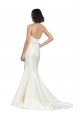 Satin & Lace Sweetheart Sleeveless Ivory Chapel Train Bridal Dress Essex
