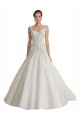 Tulle & Lace Off the Shoulder Sleeveless Sweep Train Wedding Dress Essex