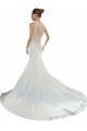 Satin Sweetheart Sleeveless Chapel Train Beach Wedding Gowns Essex