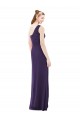 Soft Chiffon One Shoulder Sleeveless Long Evening Dress / Bridesmaid Dress Essex