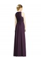 Soft Chiffon V-Neck Sleeveless Grape Long Bridesmaid Dress Essex