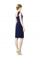 Soft Chiffon Sweetheart Cap Sleeves Knee Length Bridesmaid Dress Essex