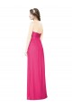 Soft Chiffon Strapless Sleeveless Azalea Long Bridesmaid Dress Essex