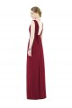 Soft Chiffon V-Neck Sleeveless Long Bridesmaid Gowns Essex