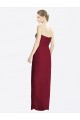 Chiffon Sweetheart Sleeveless Sheath Long Bridesmaid Dress Essex