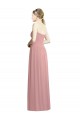 Chiffon Sweetheart Sleeveless Long Bridesmaid Evening Dress Essex