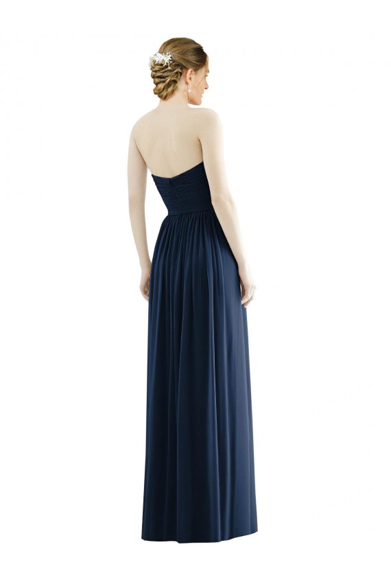 Soft Chiffon Sweetheart Sleeveless Long Formal Evening Gown / Bridesmaid Dress Essex