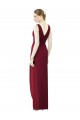 Chiffon V-Neck Sleeveless V-Back Long Bridesmaid Evening Dress Essex