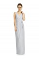 Soft Chiffon V-Neck Sleeveless V-Back Frost Long Bridesmaid Dress Essex