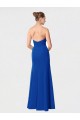Soft Chiffon Sweetheart Sleeveless Burgundy Long Bridesmaid Dress Essex