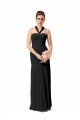 Chiffon Halter Neck Sleeveless Long Bridesmaid Evening Dress Essex