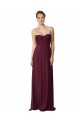Soft Chiffon Sweetheart Sleeveless Long Bridesmaid Dress / Formal Dress Essex