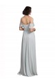Soft Chiffon Off the Shoulder Sleeveless Long Formal Dress / Bridesmaid Dress Essex
