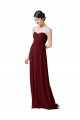 Soft Chiffon Sweetheart Sleeveless Long Bridesmaid Dresses Essex