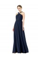 Chiffon V-Neck Sleeveless Princess Long Bridesmaid Gowns Essex