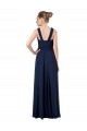 Chiffon Off the Shoulder Sleeveless V-Back Long Floor Length Bridesmaid Dress Essex
