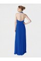 Soft Chiffon Halter Neck Sleeveless Long Evening Dress / Bridesmaid Dress Essex