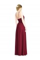Chiffon Halter Neck Sleeveless Open Back Long Formal Dress / Bridesmaid Dress Essex