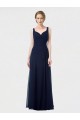 Lxue Chiffon Sweetheart Sleeveless Low Back Long Bridesmaid Dress Essex