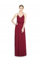 Soft Chiffon V-Neck Sleeveless Long Evening Gowns / Bridesmaid Dress Essex