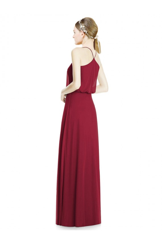 Soft Chiffon V-Neck Sleeveless Long Evening Gowns / Bridesmaid Dress Essex