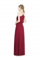 Soft Chiffon V-Neck Sleeveless Long Evening Gowns / Bridesmaid Dress Essex
