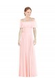 Soft Chiffon Off the Shoulder Sleeveless Long Formal Bridesmaid Dress Essex