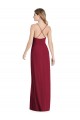 Soft Chiffon Spaghetti Straps Sleeveless Open Back Long Semi Formal Evening Dress / Bridesmaid Dress Essex