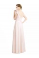 Soft Chiffon & Lace Sweetheart Sleeveless V-Back Long Bridesmaid Dress Essex