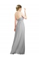 Soft Chiffon Sweetheart Sleeveless Low Back Long Bridesmaid Dresses Essex