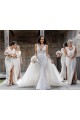 Soft Chiffon V-Neck Sleeveless Low Back Long Bridesmaid Dress Essex