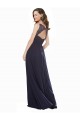 Soft Chiffon & Lace V-Neck Sleeveless Keyhole Back Long Bridesmaid Dress Essex