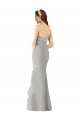 Soft Chiffon Sweetheart Sleeveless Long Bridesmaid Dress Essex