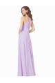 Soft Chiffon Spaghetti Straps Sleeveless Long Bridesmaid Gown Essex