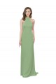 Soft Chiffon Halter Neck Sleeveless Long Formal Dress / Bridesmaid Dress Essex