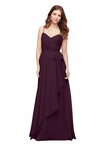 Soft Chiffon V-Neck Sleeveless Long Bridesmaid Dress / Formal Dress Essex