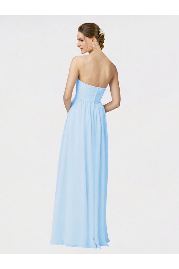 Soft Chiffon Sweetheart Sleeveless Long Formal Dress / Bridesmaid Dress Essex