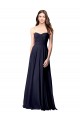 Soft Chiffon Sweetheart Sleeveless Open Back Long Evening Dress / Bridesmaid Dress Essex