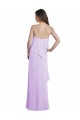 Chiffon Spaghetti Straps Sleeveless Low Back Long Bridesmaid Dress / Evening Dress Essex
