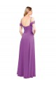 Soft Chiffon Sweetheart Cold Shoulder Long Bridesmaid Dress Essex