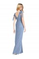 Soft Chiffon V-Neck Sleeveless V-Back Mermaid Long Bridesmaid Dress Essex