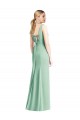 Soft Chiffon V-Neck Sleeveless Tie Back Long Bridesmaid Dress Essex
