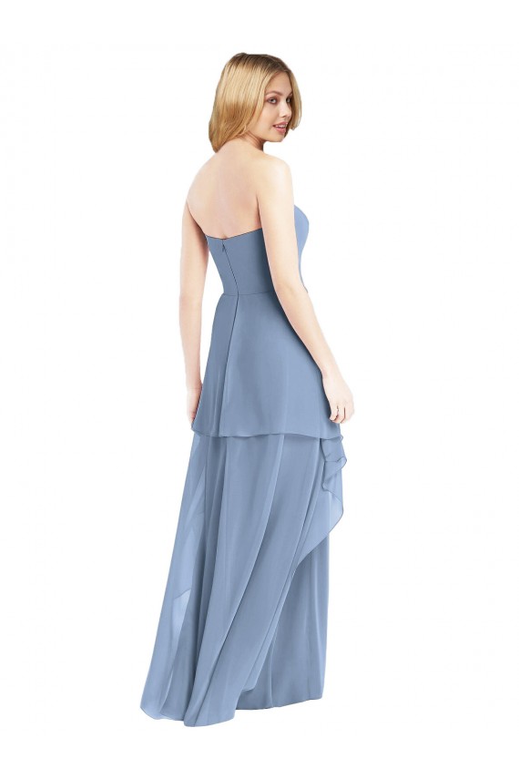 Chiffon Sweetheart Sleeveless Long Formal Dress / Bridesmaid Dress Essex