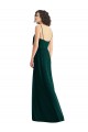 Soft Chiffon V-Neck Sleeveless Low Back Long Semi Formal Evening Dress / Bridesmaid Dress Essex
