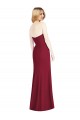 Soft Chiffon Sweetheart Sleeveless Desert Rose Long Bridesmaid Dress Essex