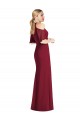 Soft Chiffon Halter Neck Cold Shoulder Long Semi Formal Evening Dress / Bridesmaid Dress Essex