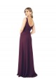 Chiffon V-Neck Sleeveless Long Floor Length Bridesmaid Dress Essex